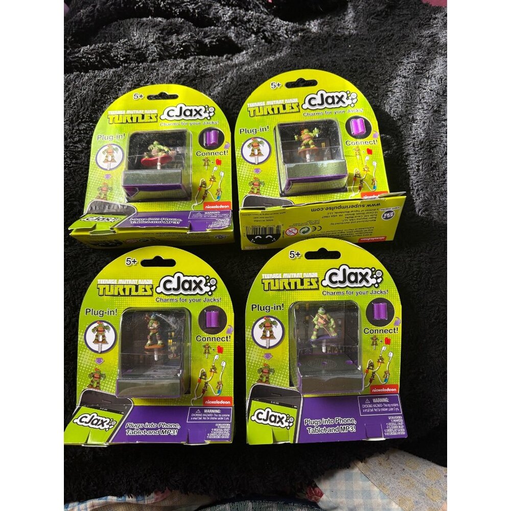 Klippets TMNT Teenage Mutant Ninja Turtles cJax Plug-In Charms Set Of 4
